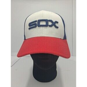 Vtg Chicago White Sox Fitted 6 7/8 Baseball Cap American Needle